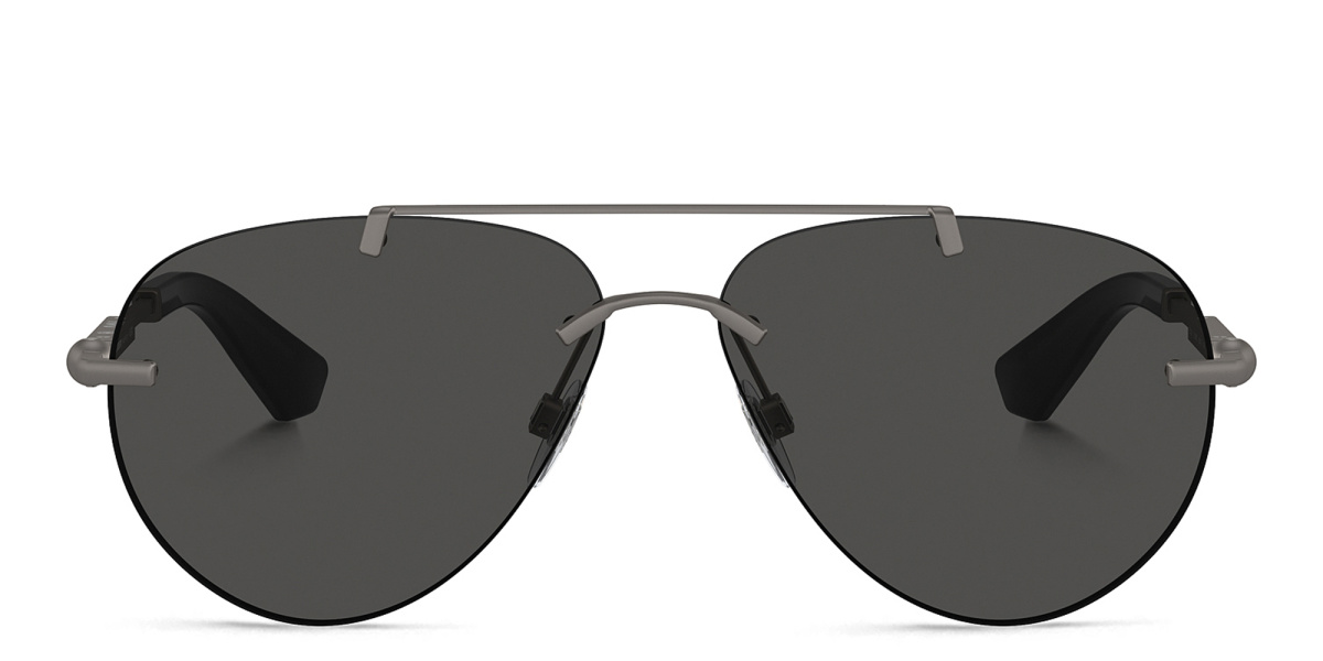 Logo Rimless Aviator Sunglasses 