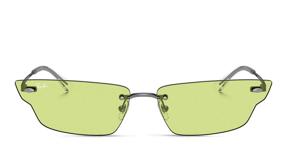 Anh Unisex Rimless Irregular Sunglasses 