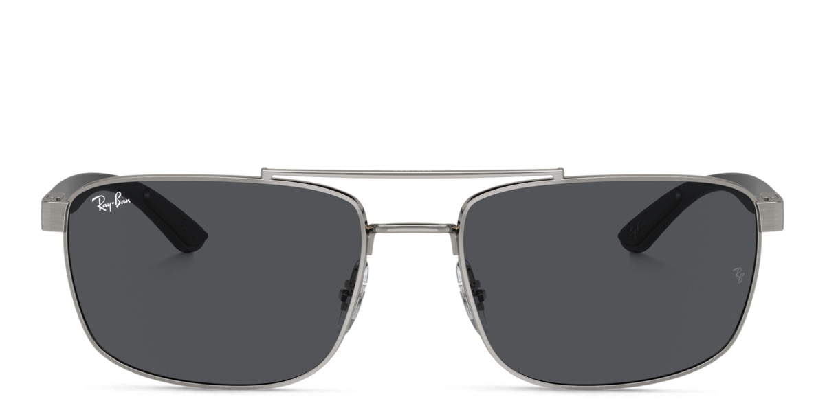 Logo Unisex Rectangle Sunglasses 