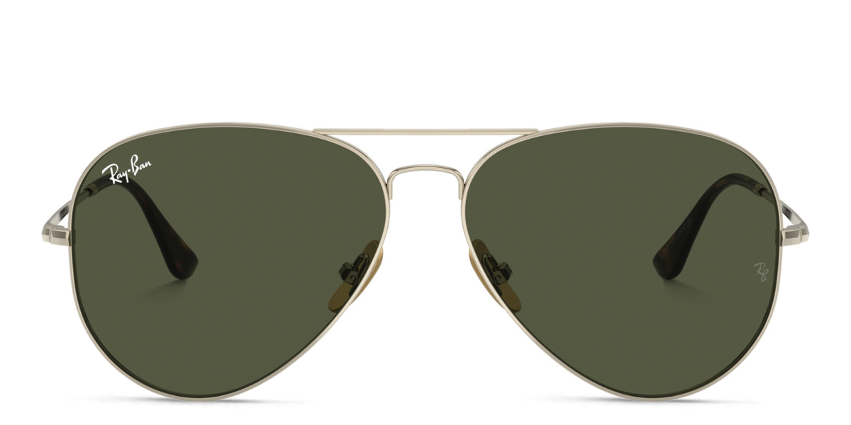 Logo Unisex Aviator Sunglasses 