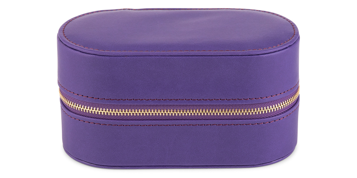 2-Slot Unisex Leather Travel Case 