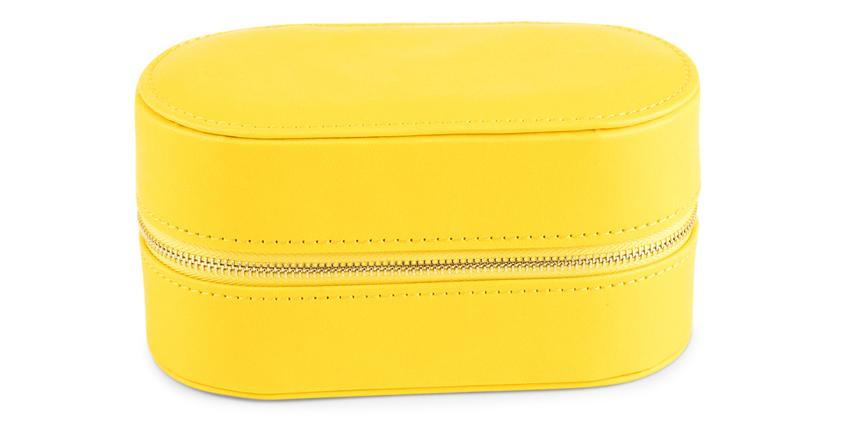 2-Slot Unisex Leather Travel Case 