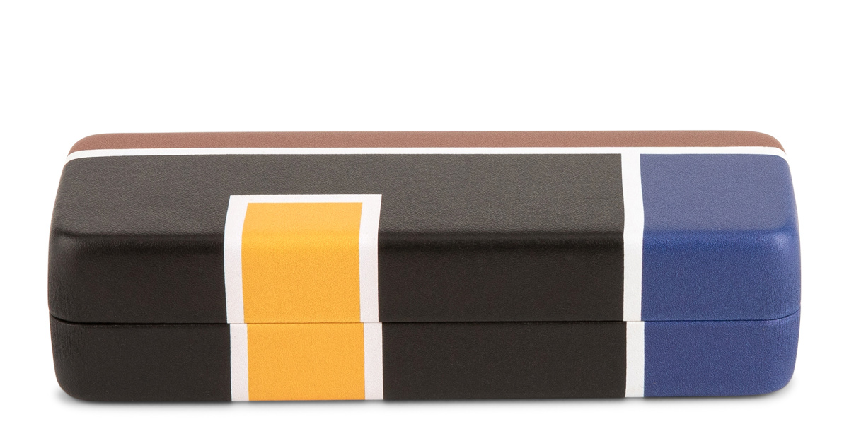 Unisex Leather Glasses Travel Case 