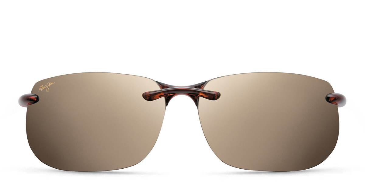 Rimless Wide Rectangle Sunglasses 