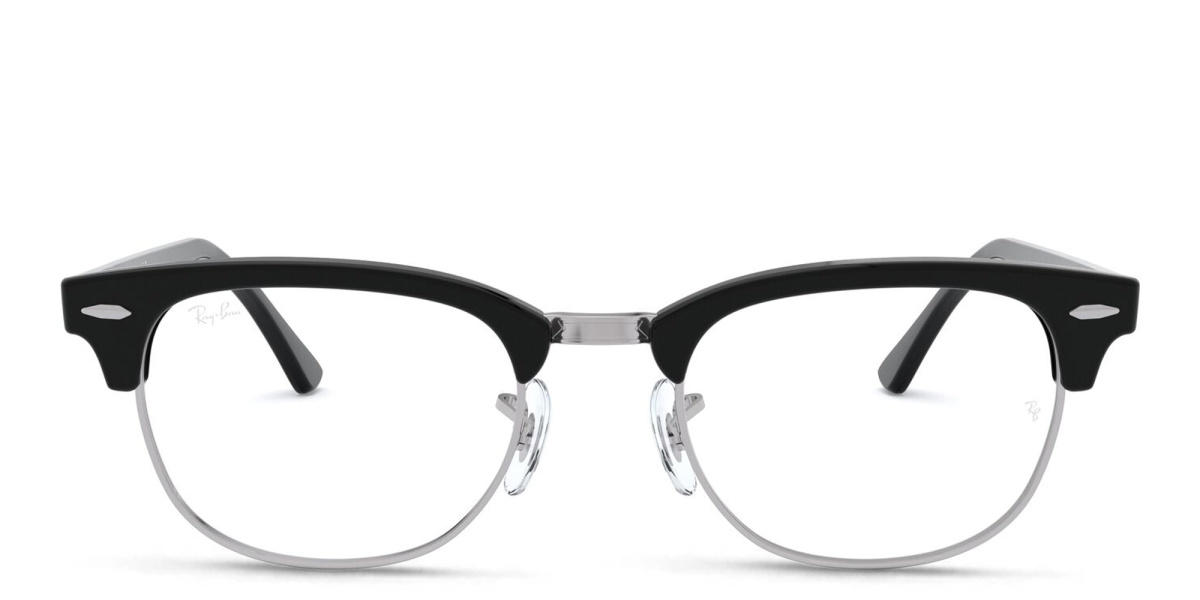 Clubmaster Unisex Square Eyeglasses 