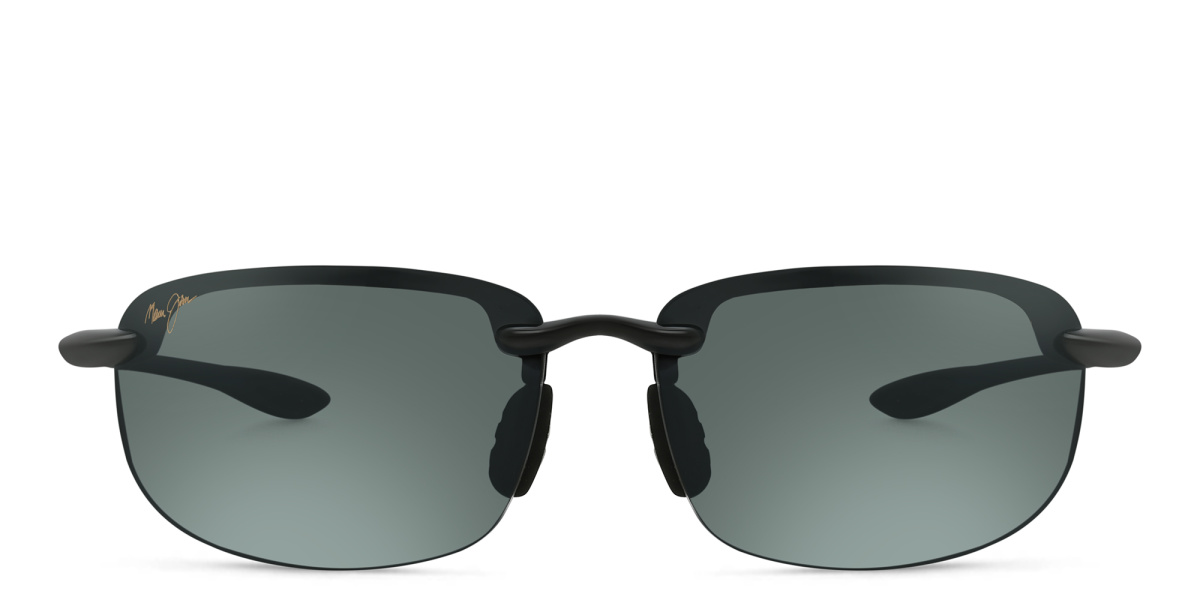 Ho`Okipa Unisex Rimless Wide Rectangle Sunglasses 