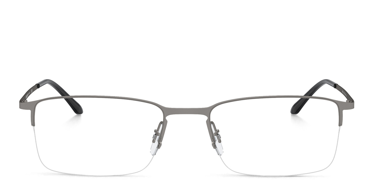 Logo Half-Rim Rectangle Eyeglasses 